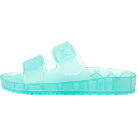 🍉 NWT | NIB • FUNKYMONKEY Women's “Jelly” Sandals • W7 • Aqua/blue - Picture 4 of 16